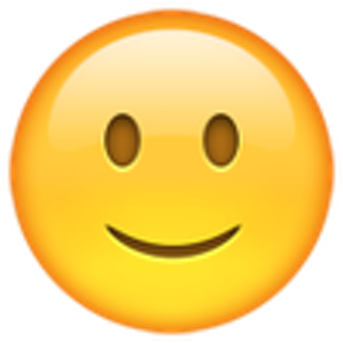 Slight Smile Emoji PNG Image