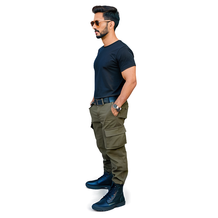 Slim Fit Cargo Pants Png 06132024 PNG Image