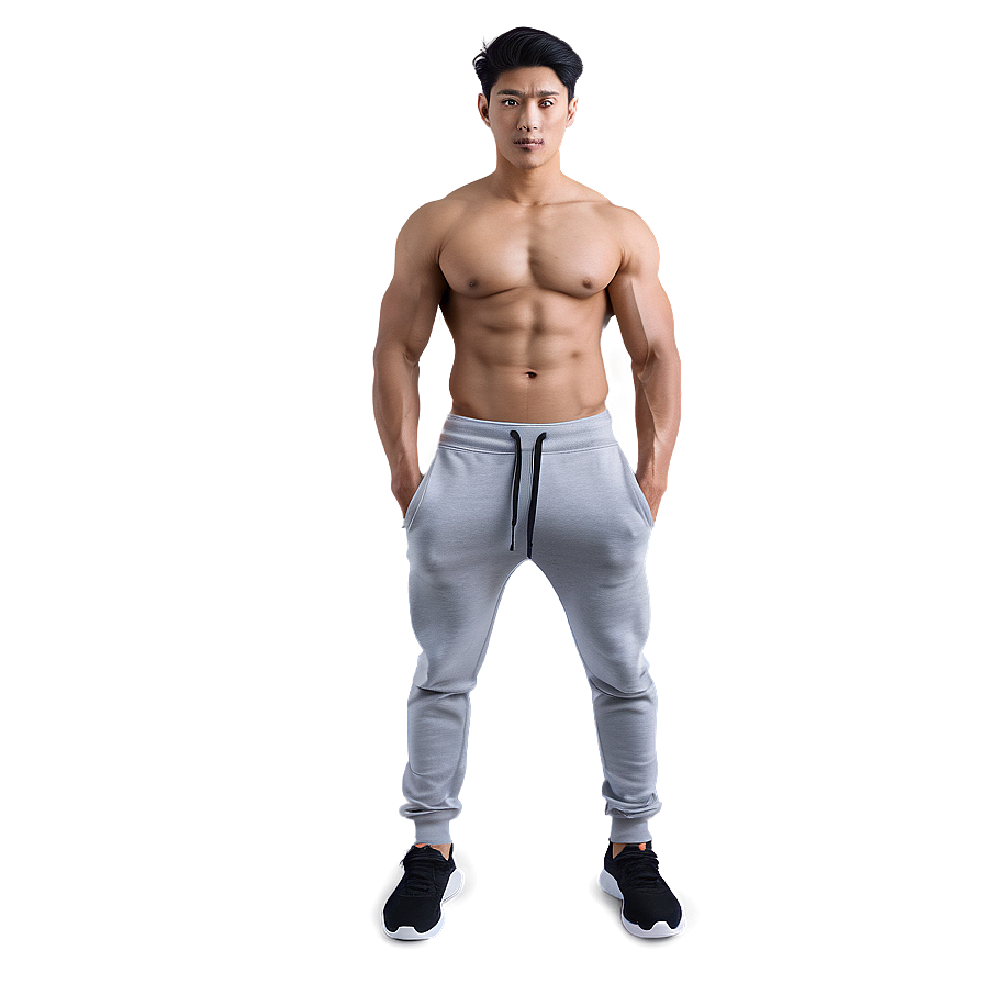 Slim Fit Grey Sweatpants Png 50 PNG Image