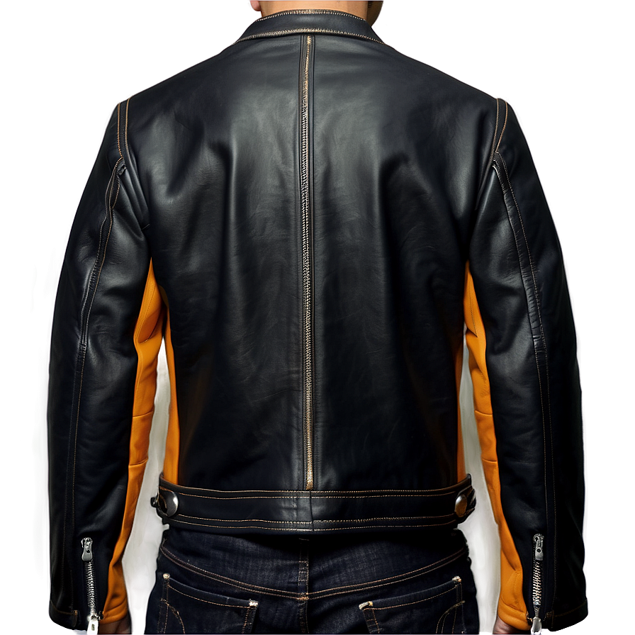 Slim Fit Leather Jacket Png Pad PNG Image