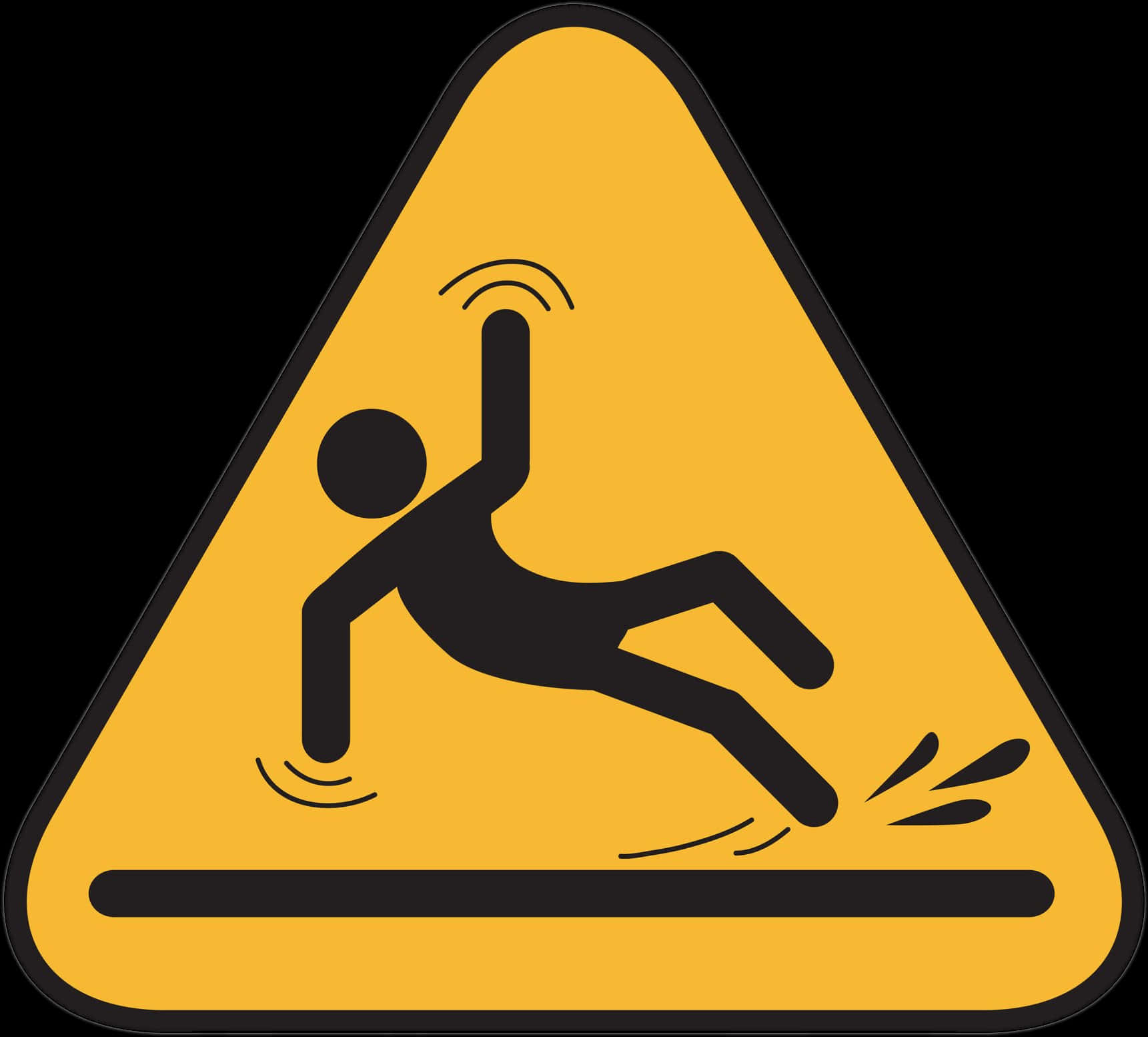 Slippery_ Surface_ Warning_ Sign PNG Image