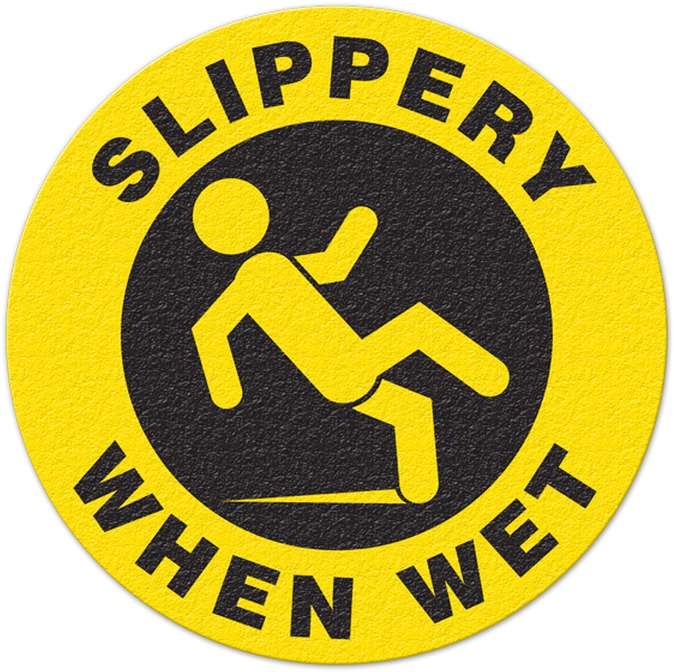 Slippery When Wet Sign PNG Image