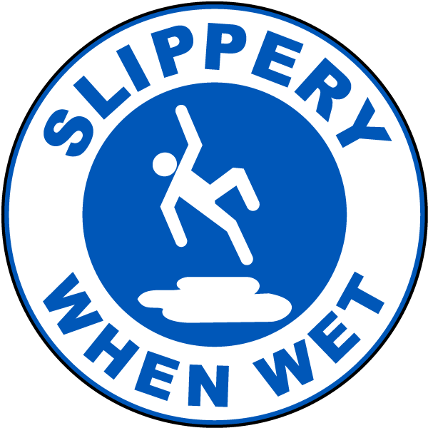 Slippery When Wet Sign PNG Image