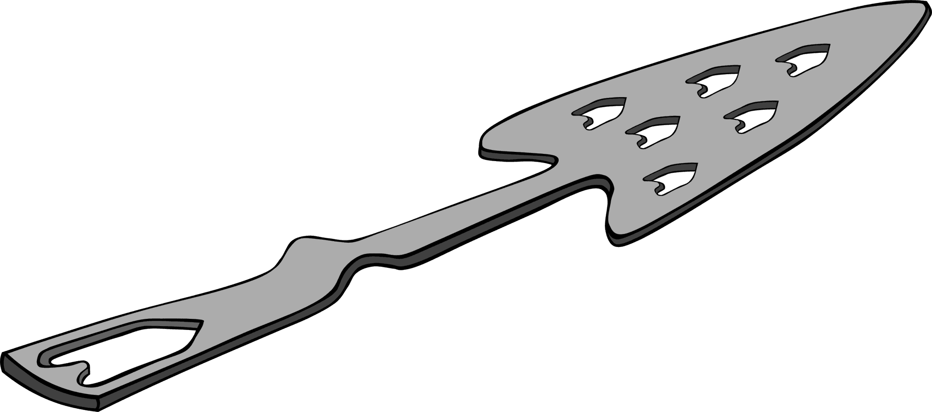 Slotted Spoon Vector Art PNG Image