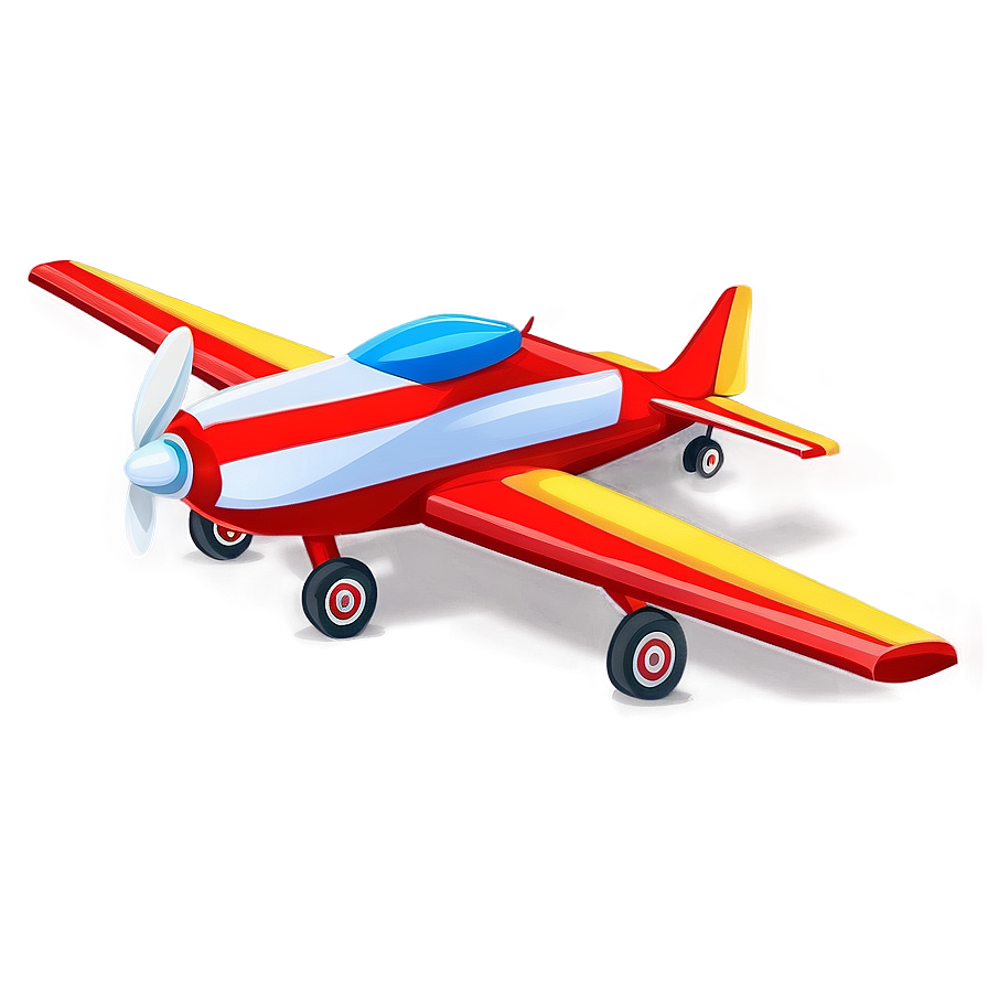 Small Cartoon Airplane Png 3 PNG Image