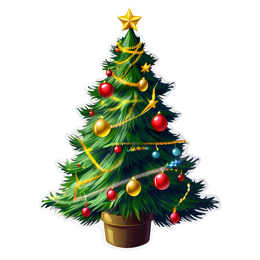 Small Christmas Tree Clipart Png Hni14 PNG Image