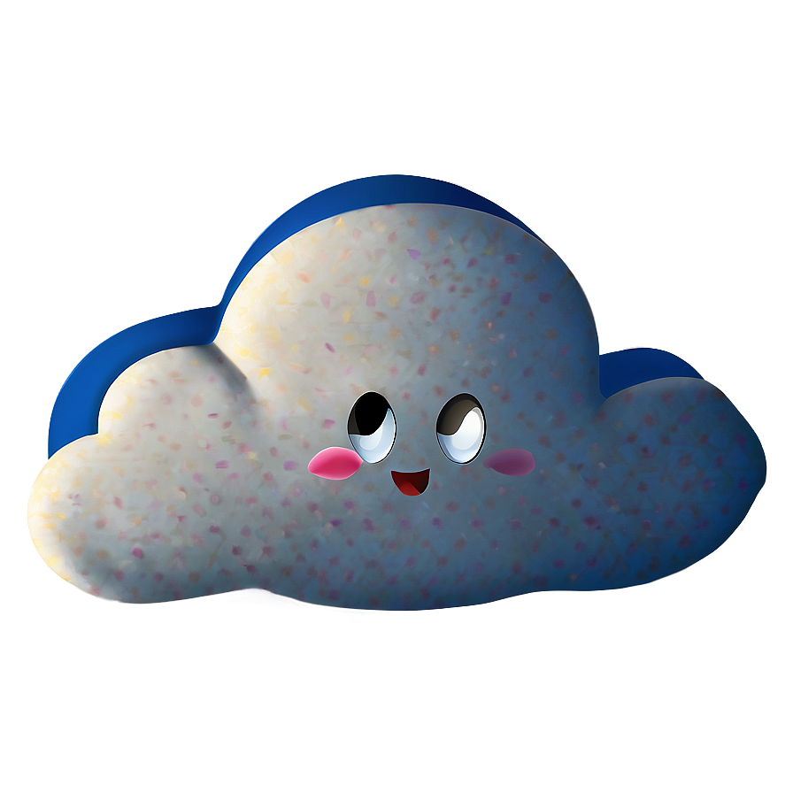 Small Cloud Emoji Png Cvb10 PNG Image