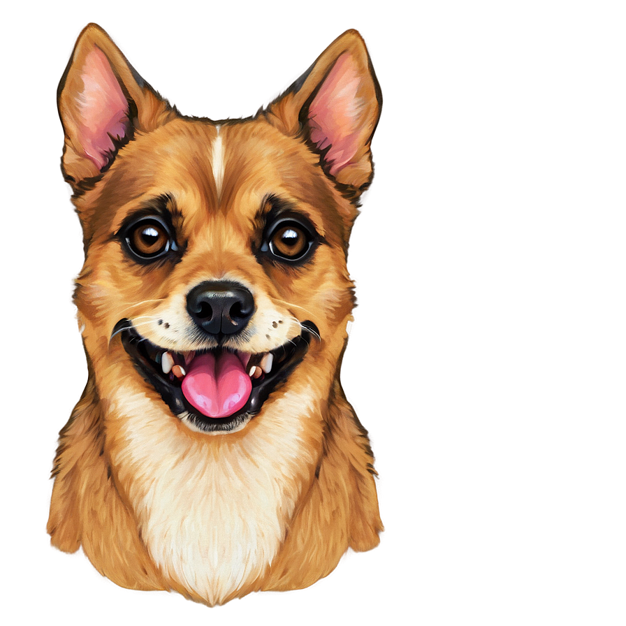 Small Dog Face Sketch Png Xma PNG Image