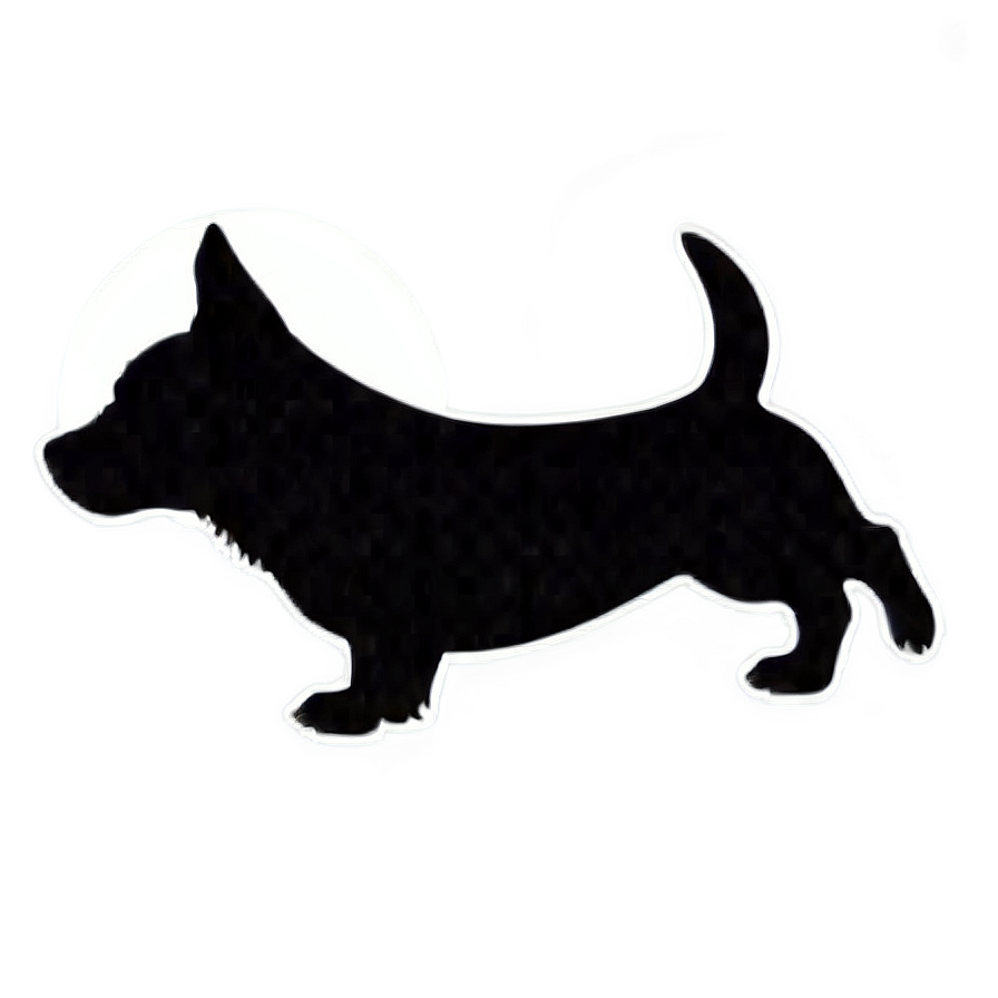 Small Dog Silhouette Png Qxi PNG Image