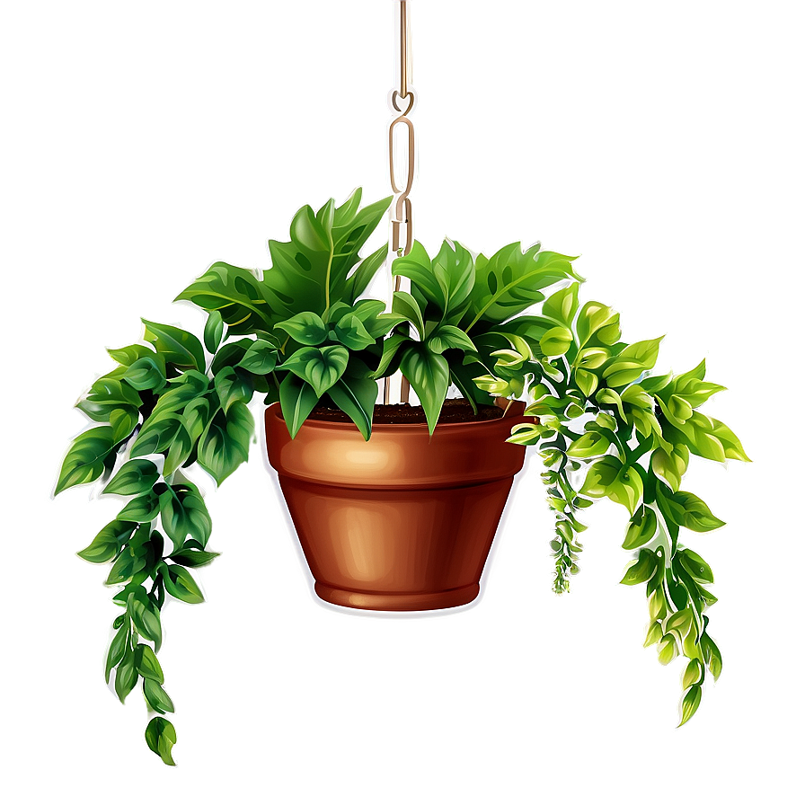 Small Hanging Plant Png Iwk44 PNG Image