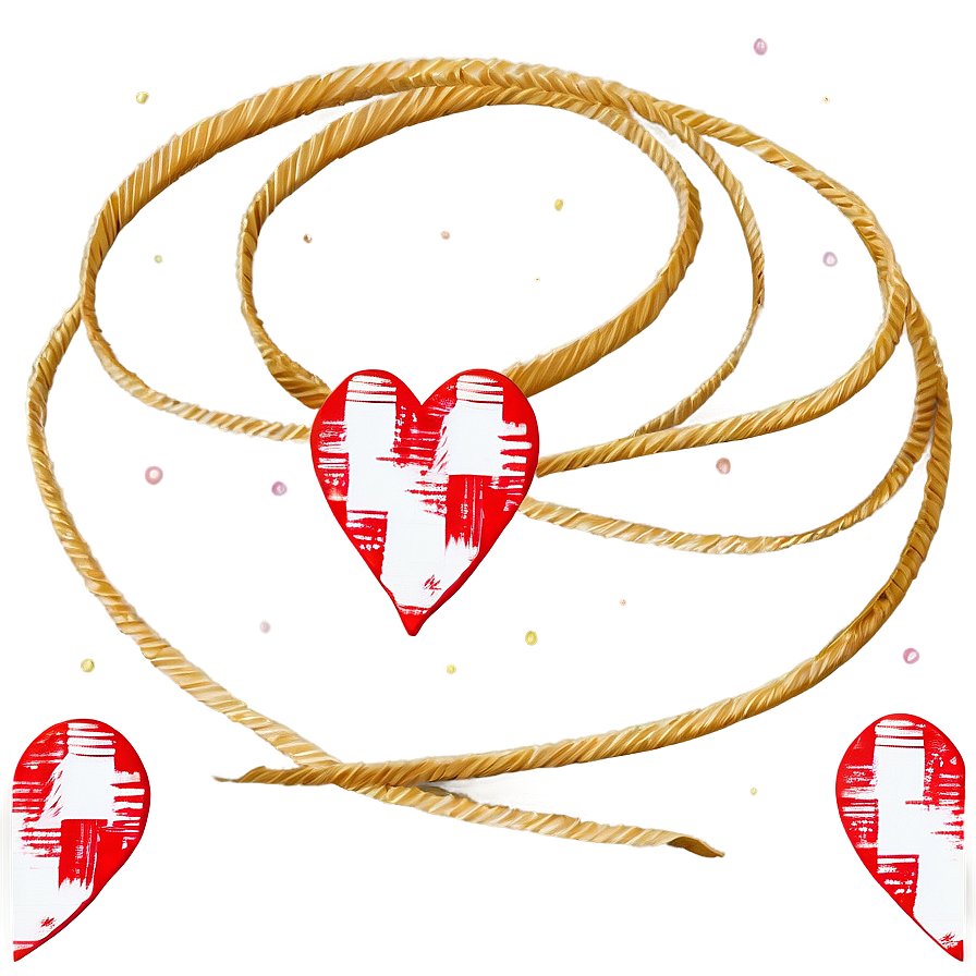 Small Heart Ribbon Png Vif PNG Image