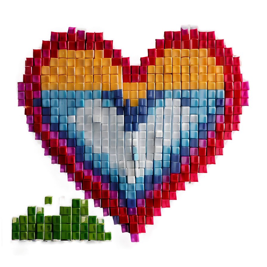 Small Pixel Heart Png Tqh33 PNG Image