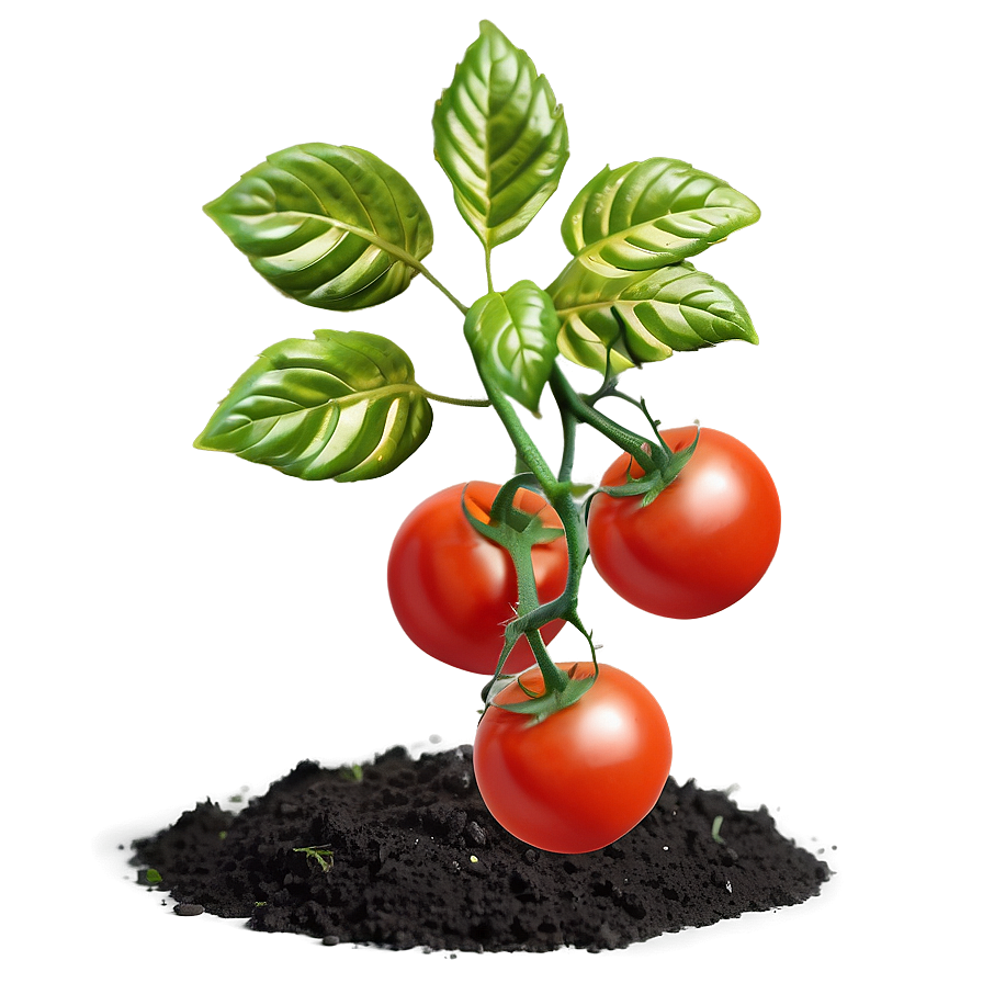 Small Tomato Plant Png Ltg32 PNG Image