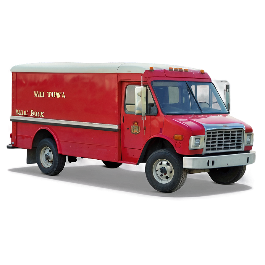 Small Town Mail Truck Png 5 PNG Image