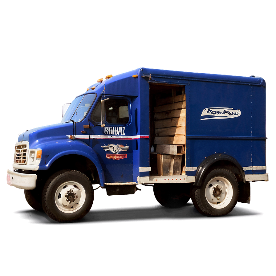 Small Town Mail Truck Png Npx41 PNG Image