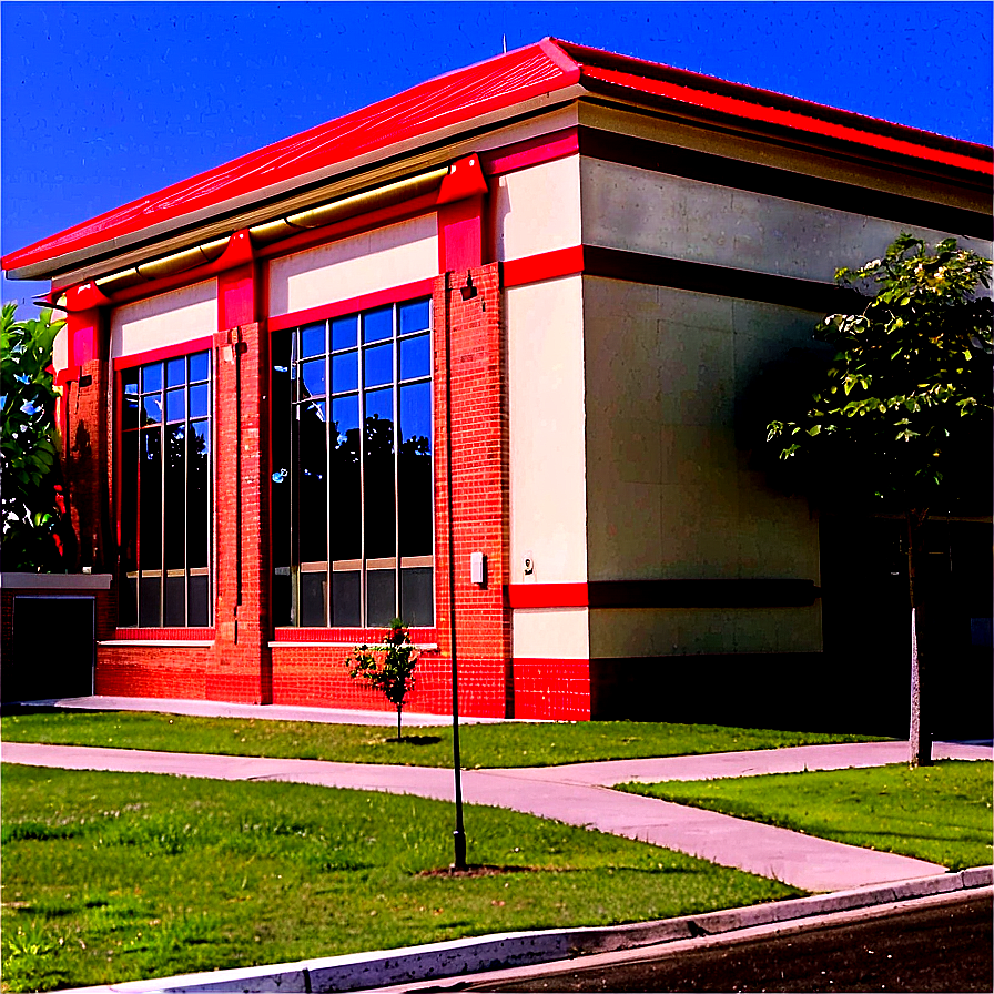 Small Town School Building Png Yhc52 PNG Image