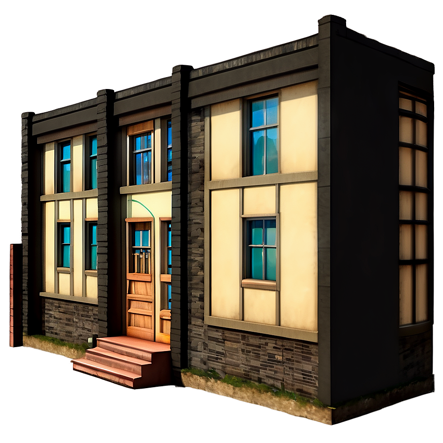 Small Townhouse Building Png 94 PNG Image