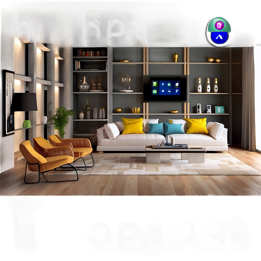 Smart Living Room Technology Png Gkp PNG Image