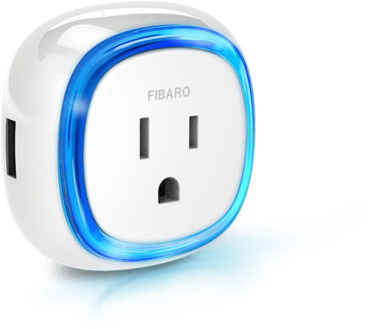 Smart Plug Blue Glow F I B A R O PNG Image