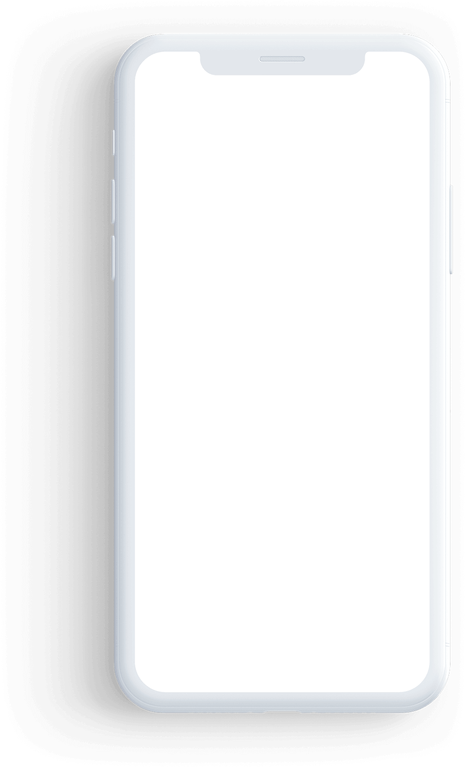 Smartphone Blank Screen Template PNG Image