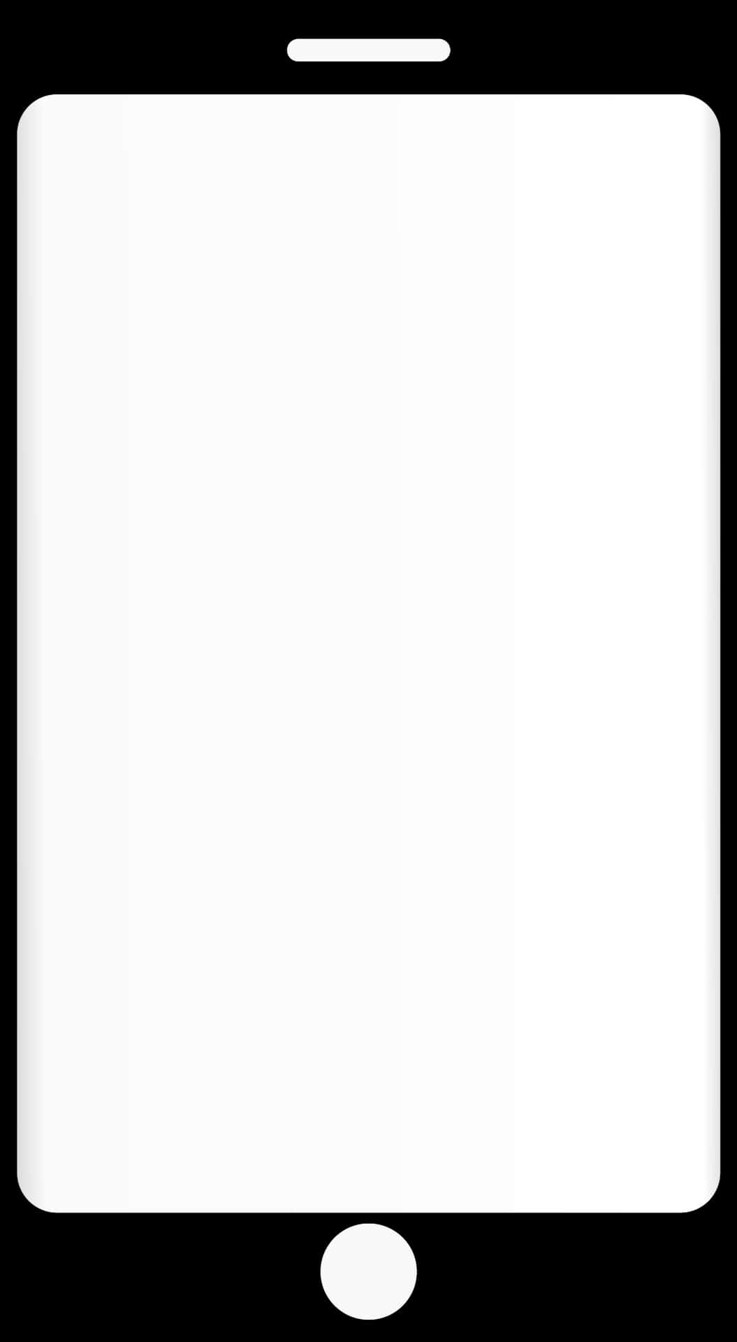 Smartphone Blank Screen Vector PNG Image