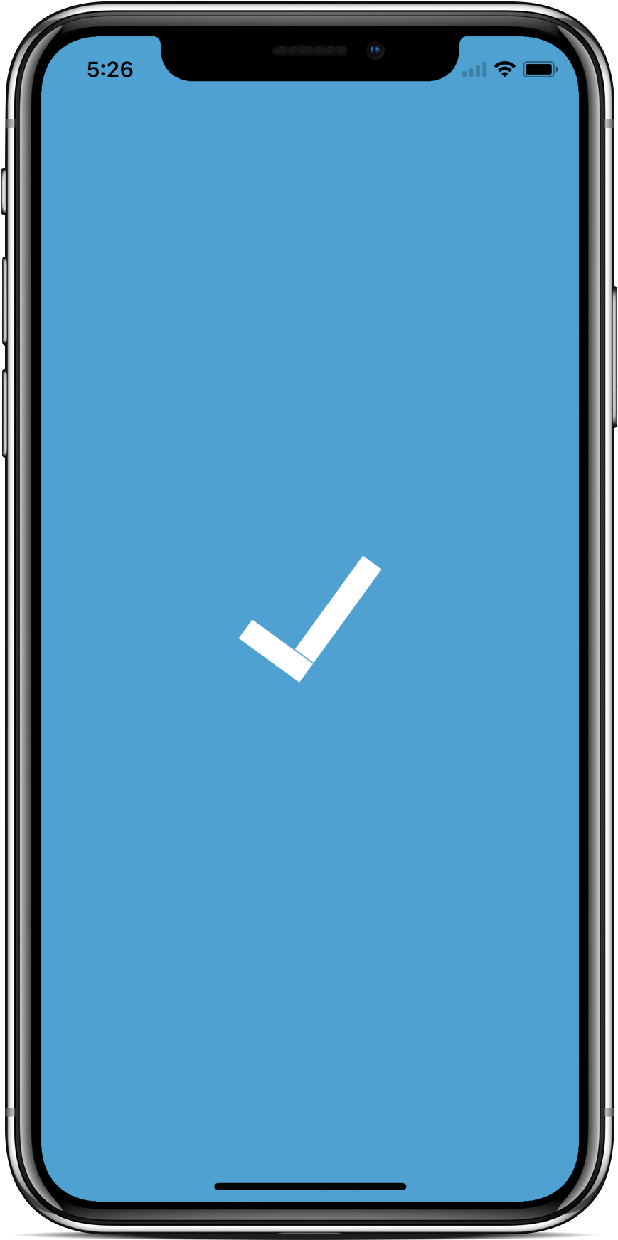 Smartphone Checkmark Screen PNG Image