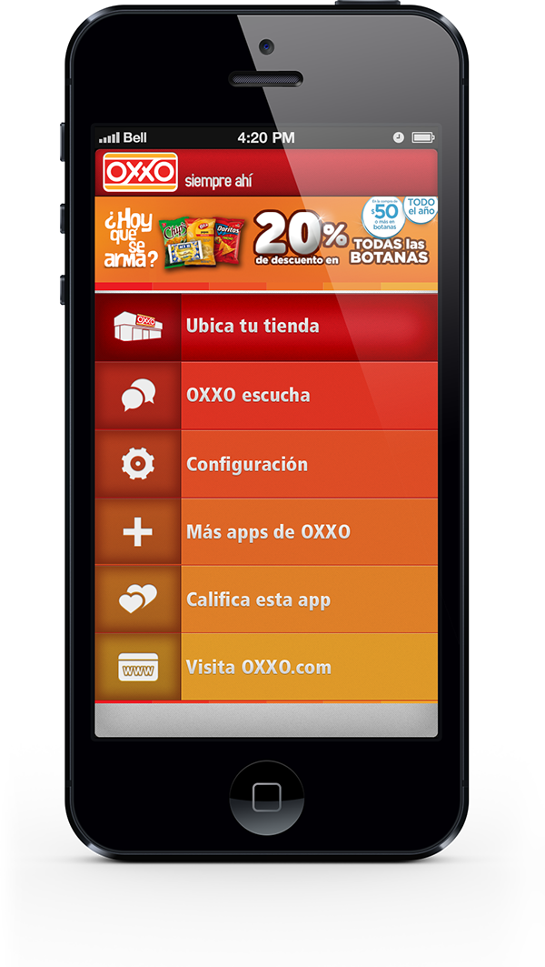 Smartphone_ Displaying_ App_ Interface PNG Image