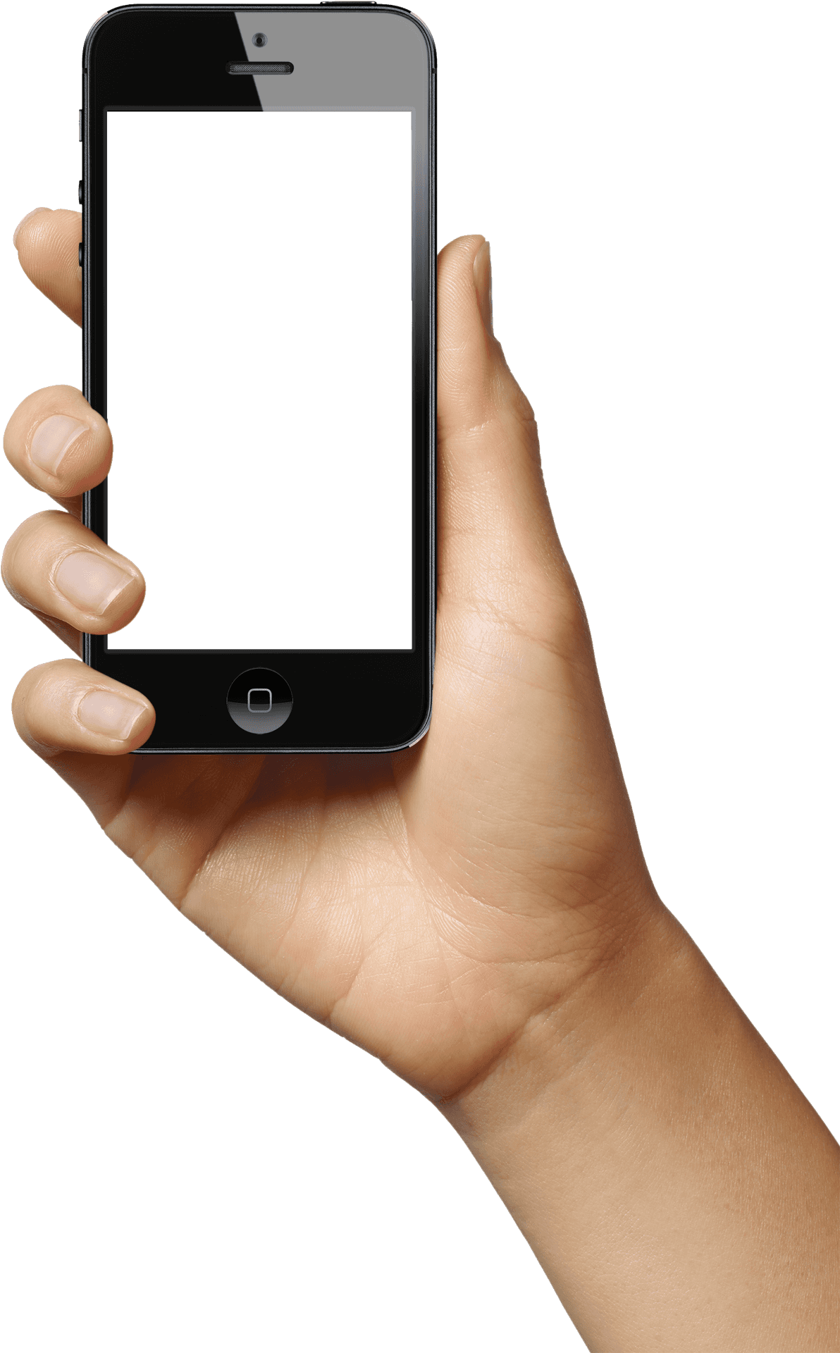 Smartphone_ Held_in_ Hand.png PNG Image