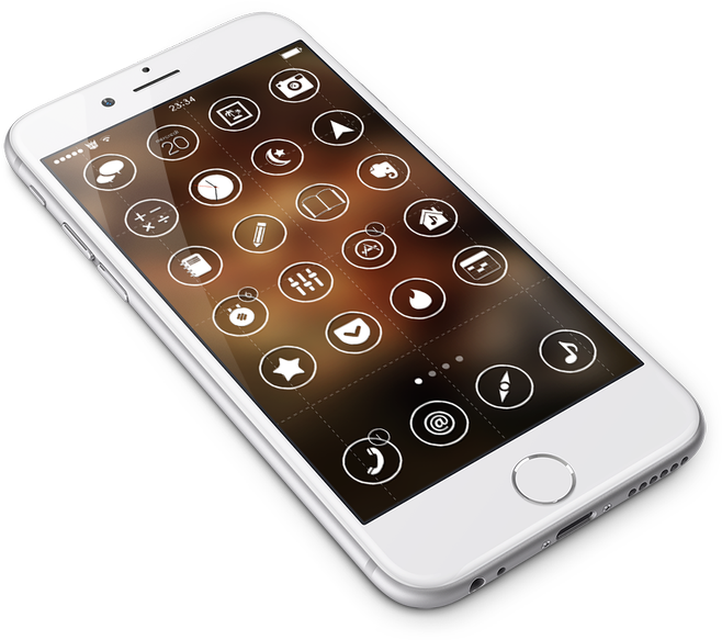 Smartphone Interface Design PNG Image