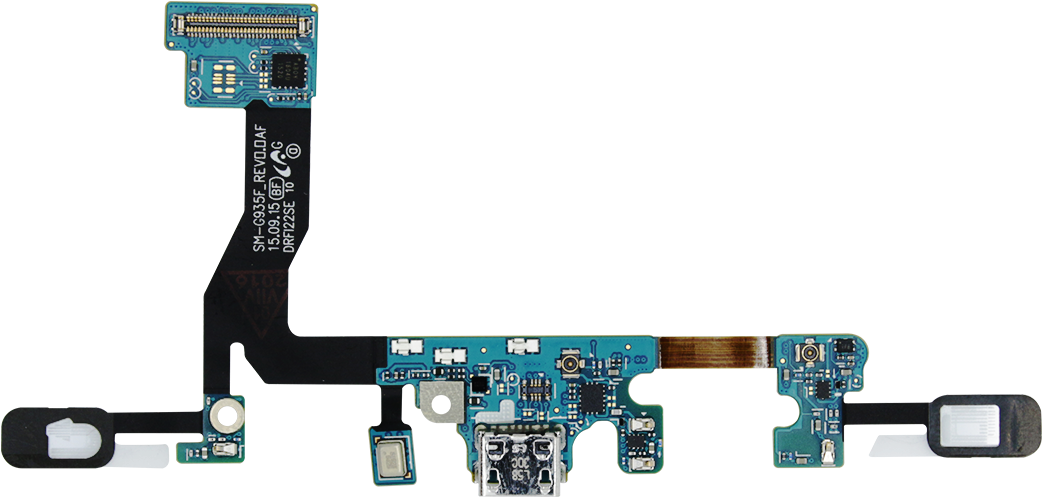 Smartphone Internal Circuit Boardwith Connectors PNG Image