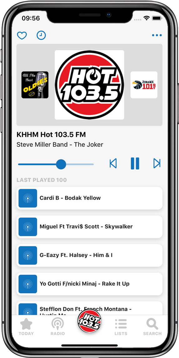 Smartphone Music Player App Interface PNG Image