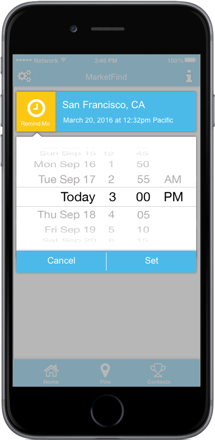 Smartphone Reminder App Screenshot PNG Image