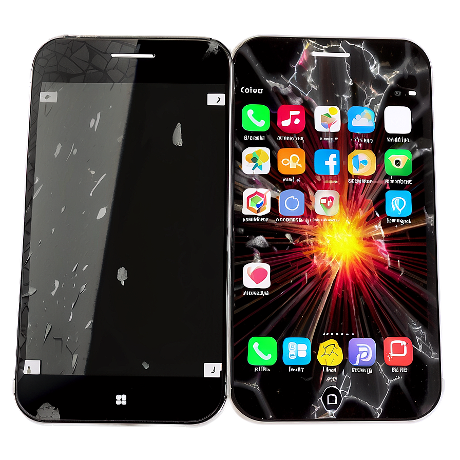 Smartphone Screen Damage Png Ale81 PNG Image