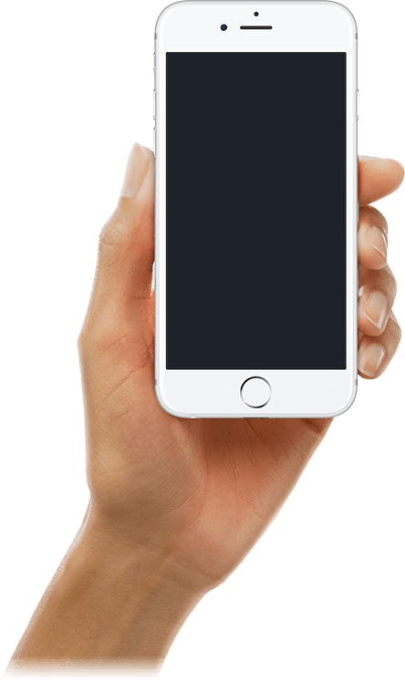 Smartphonein Hand Isolated Background.png PNG Image