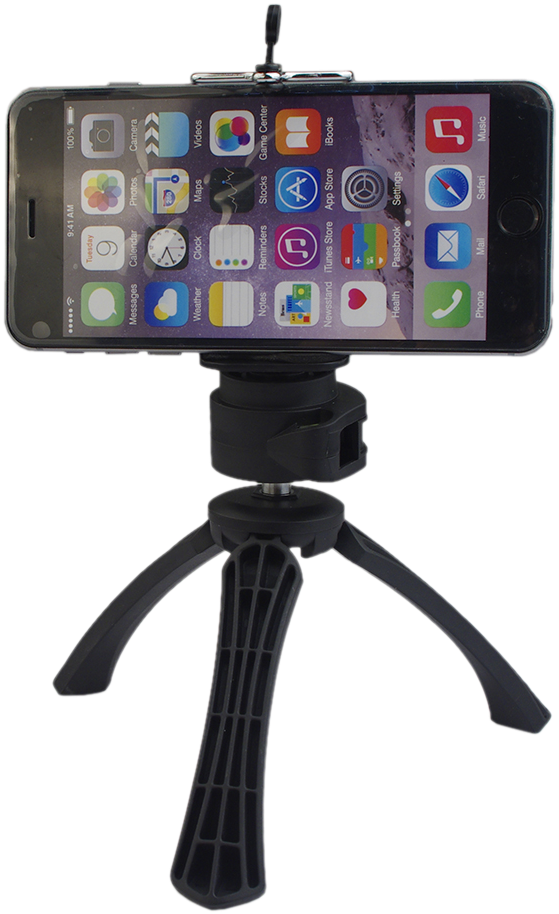 Smartphoneon Tripodfor Selfie PNG Image