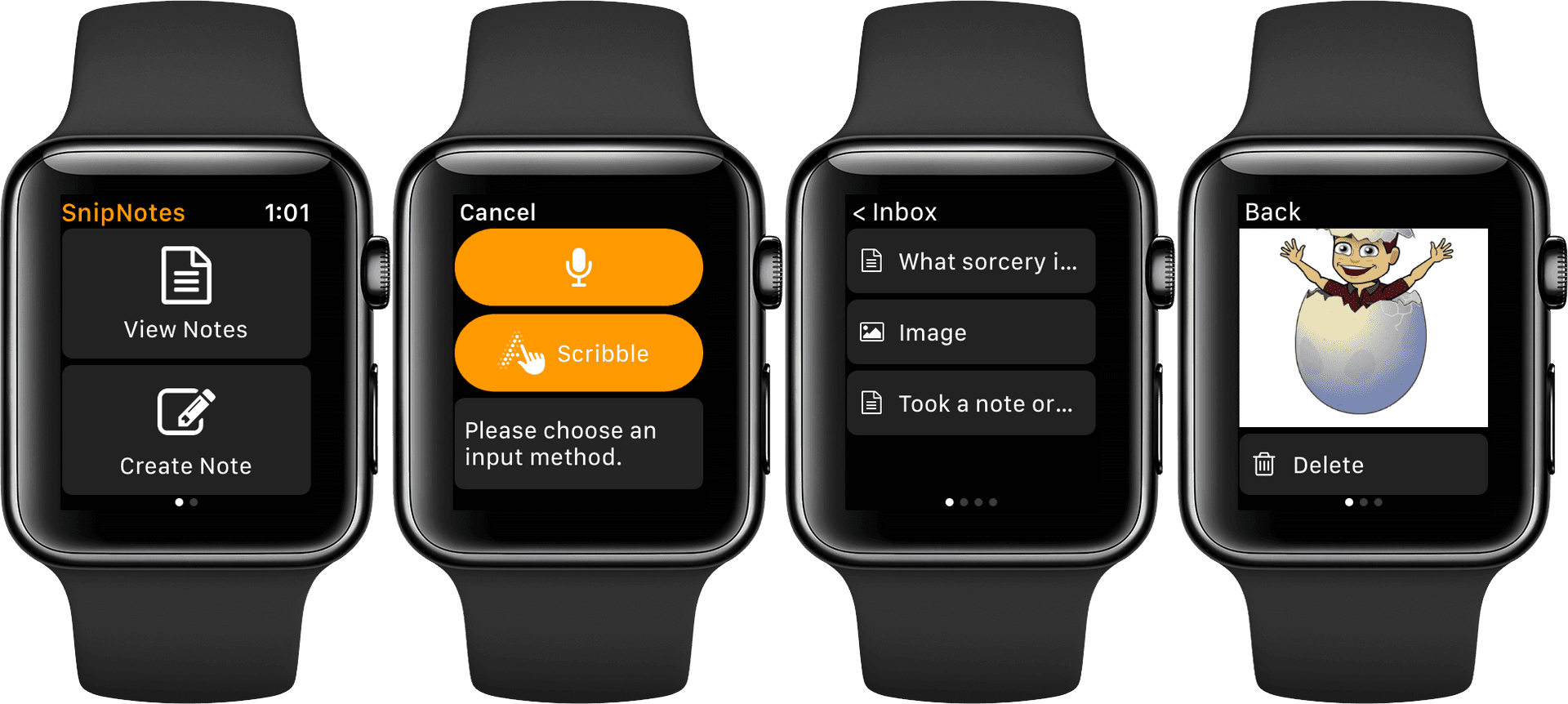 Smartwatch App Interface Display PNG Image