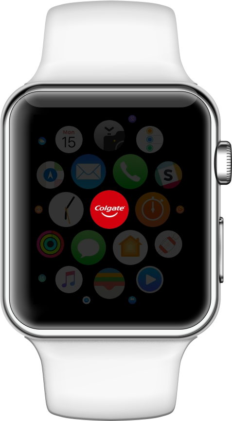 Smartwatch Display Apps View PNG Image