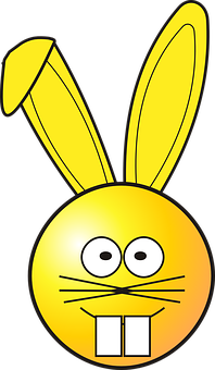 Smiley Bunny Hybrid Graphic PNG Image