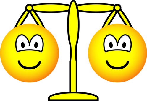 Smiley Face Libra Scales PNG Image