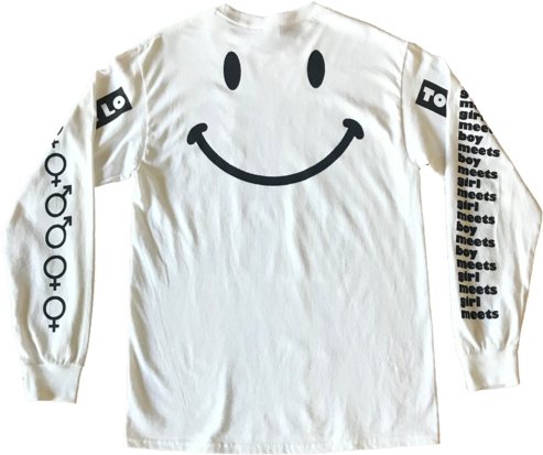 Smiley Face Long Sleeve Shirt PNG Image