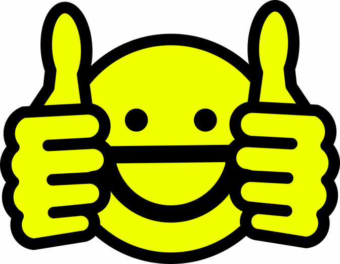 Smiley Face Thumbs Up Emoji.png PNG Image