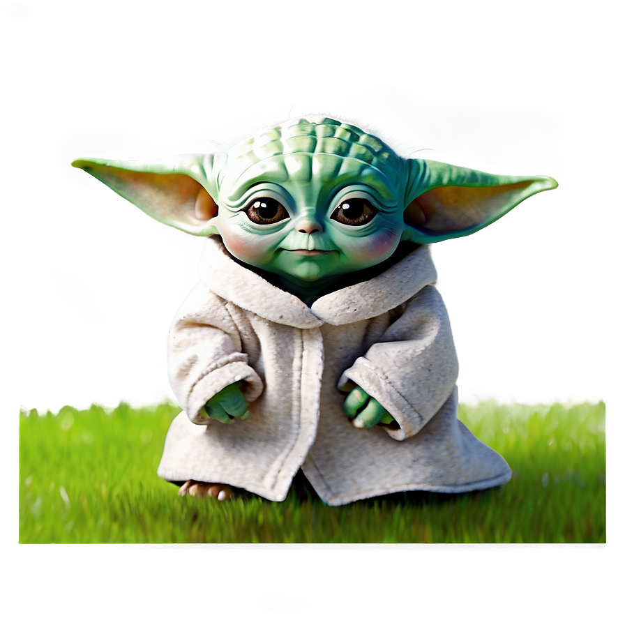 Smiling Baby Yoda Png 05062024 PNG Image