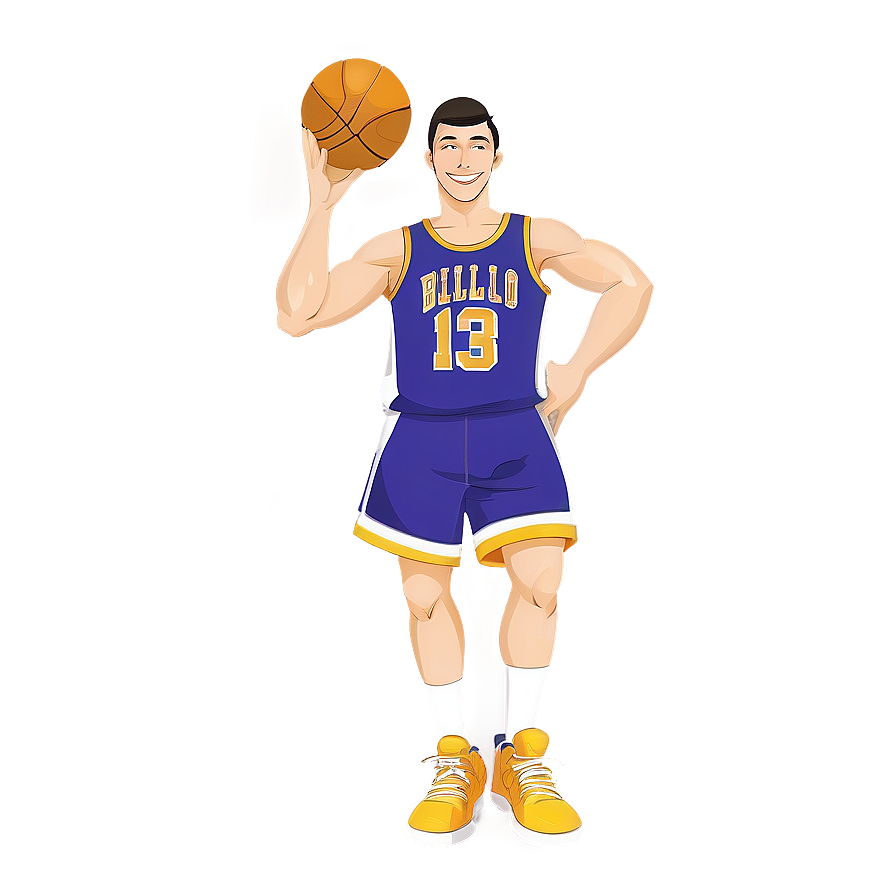 Smiling Basketball Cartoon Png Pyl PNG Image