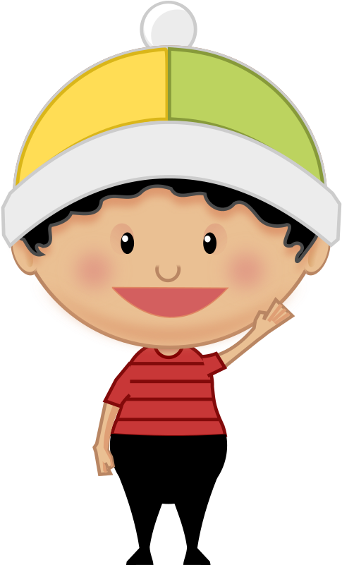 Smiling Cartoon Child Cap PNG Image