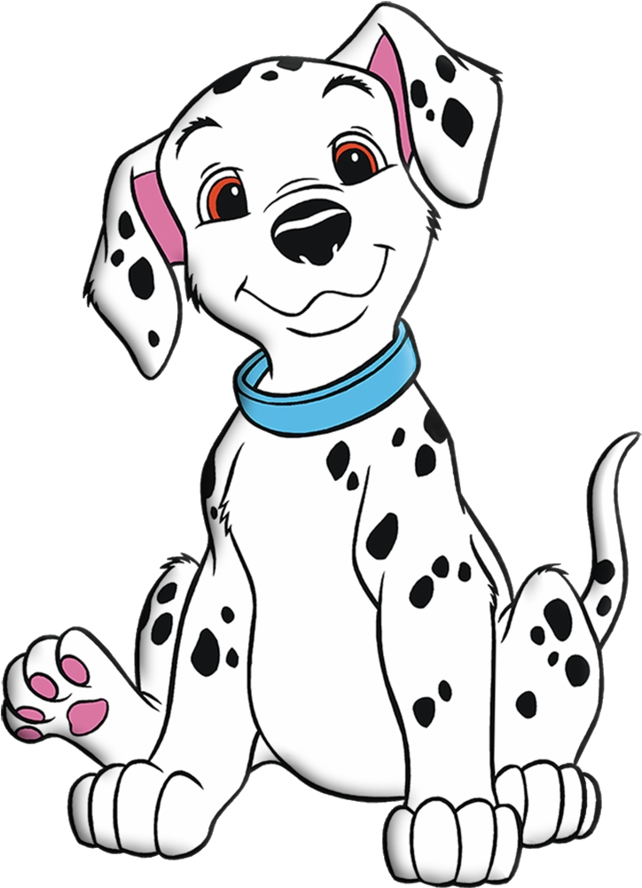 Smiling Cartoon Dalmatian Puppy PNG Image