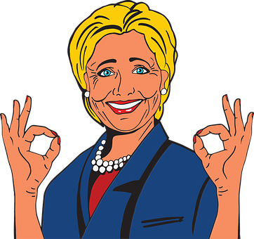 Smiling Cartoon Woman O K Gesture PNG Image