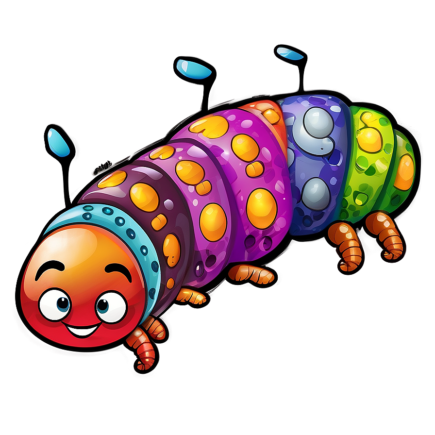 Smiling Caterpillar Clipart Png Ggx PNG Image