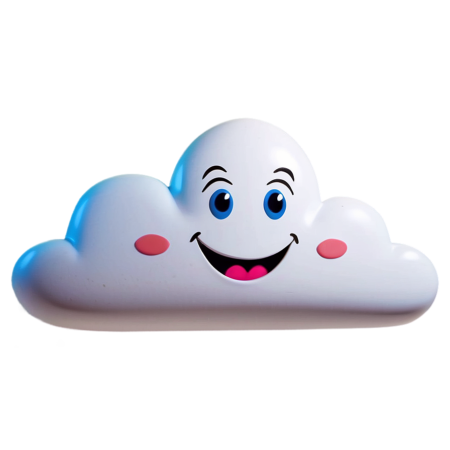 Smiling Cloud Cartoon Png Ohn PNG Image