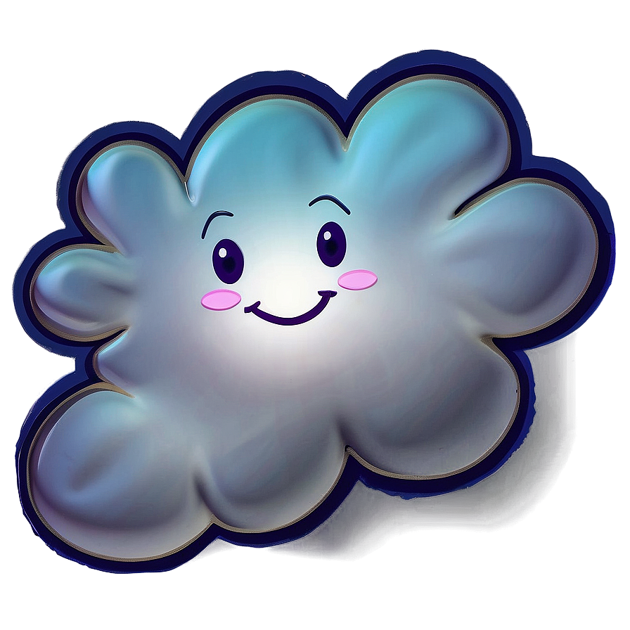 Smiling Cloud Clipart Png Rtc PNG Image