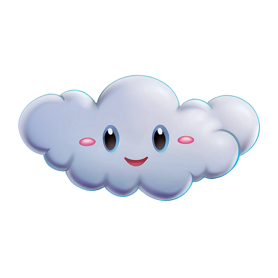 Smiling Cloud Emoji Png 39 PNG Image